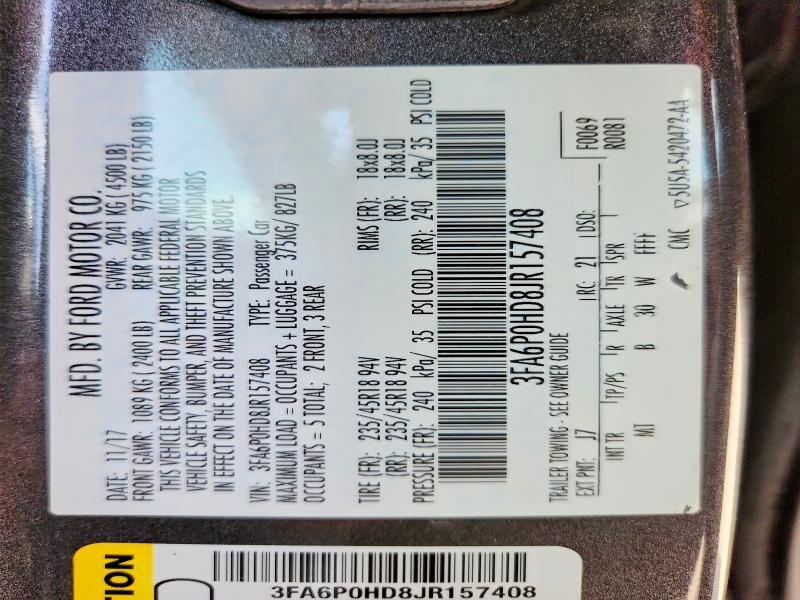 2018 Ford Fusion se