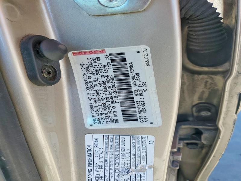 2002 Toyota Camry le