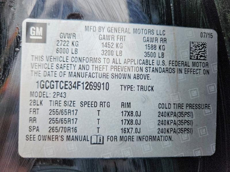 2015 Chevrolet Colorado Z71