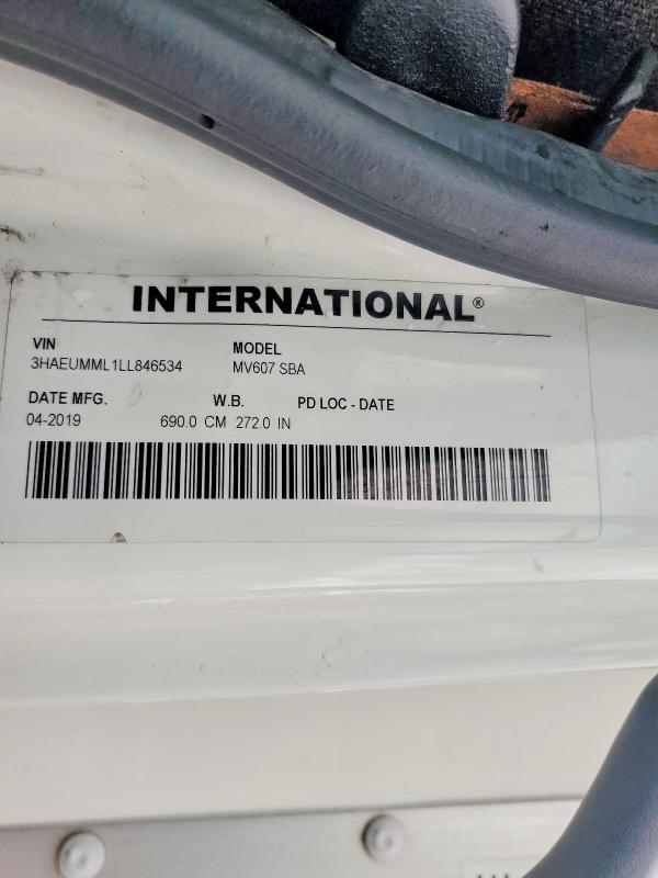2020 International MV607 BOX Truck
