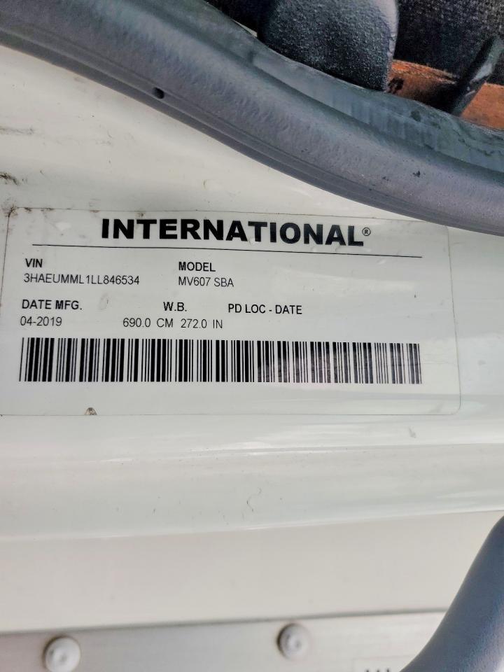 2020 International MV607 BOX Truck