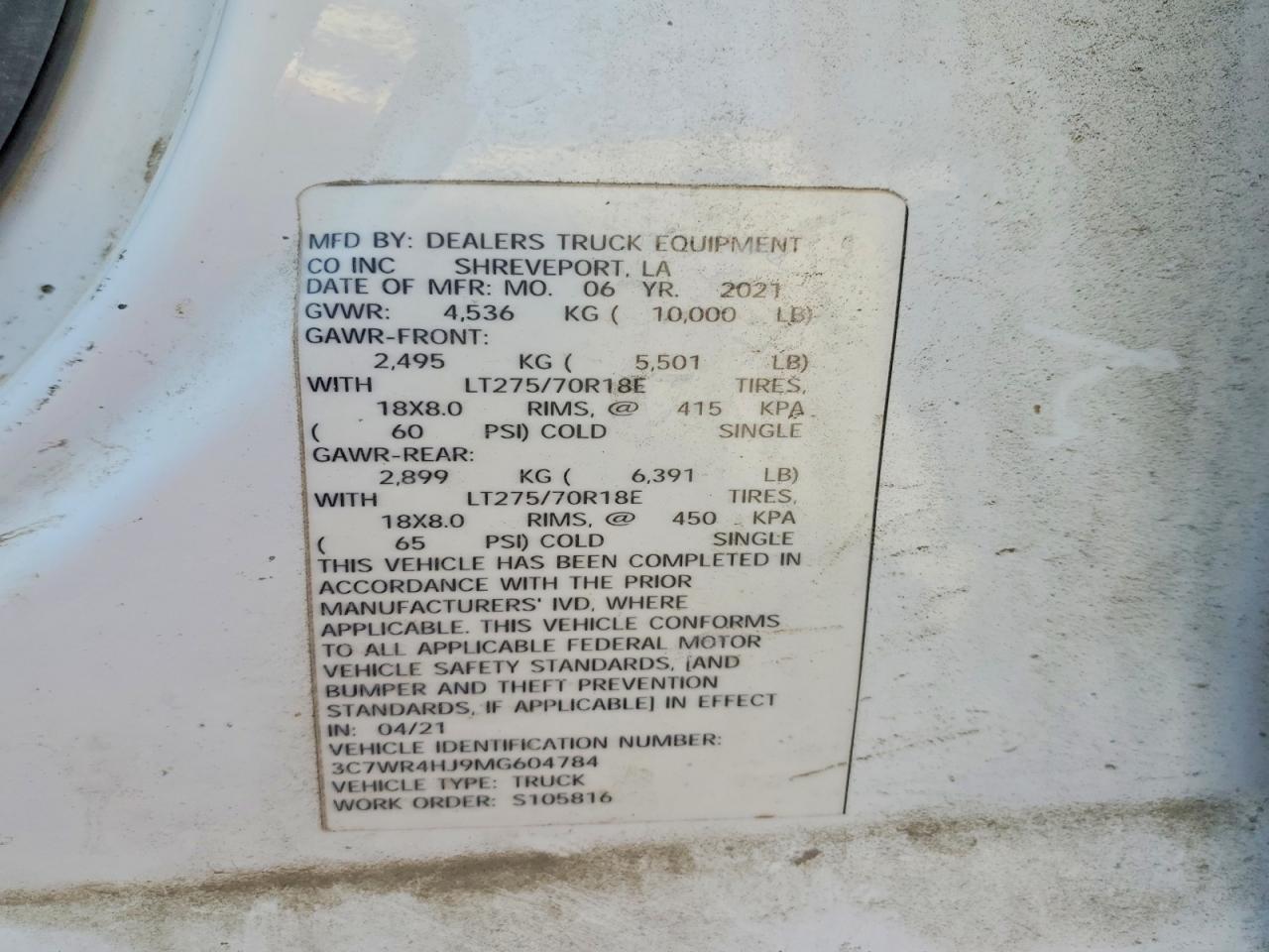 2021 Dodge RAM 2500 Tradesman