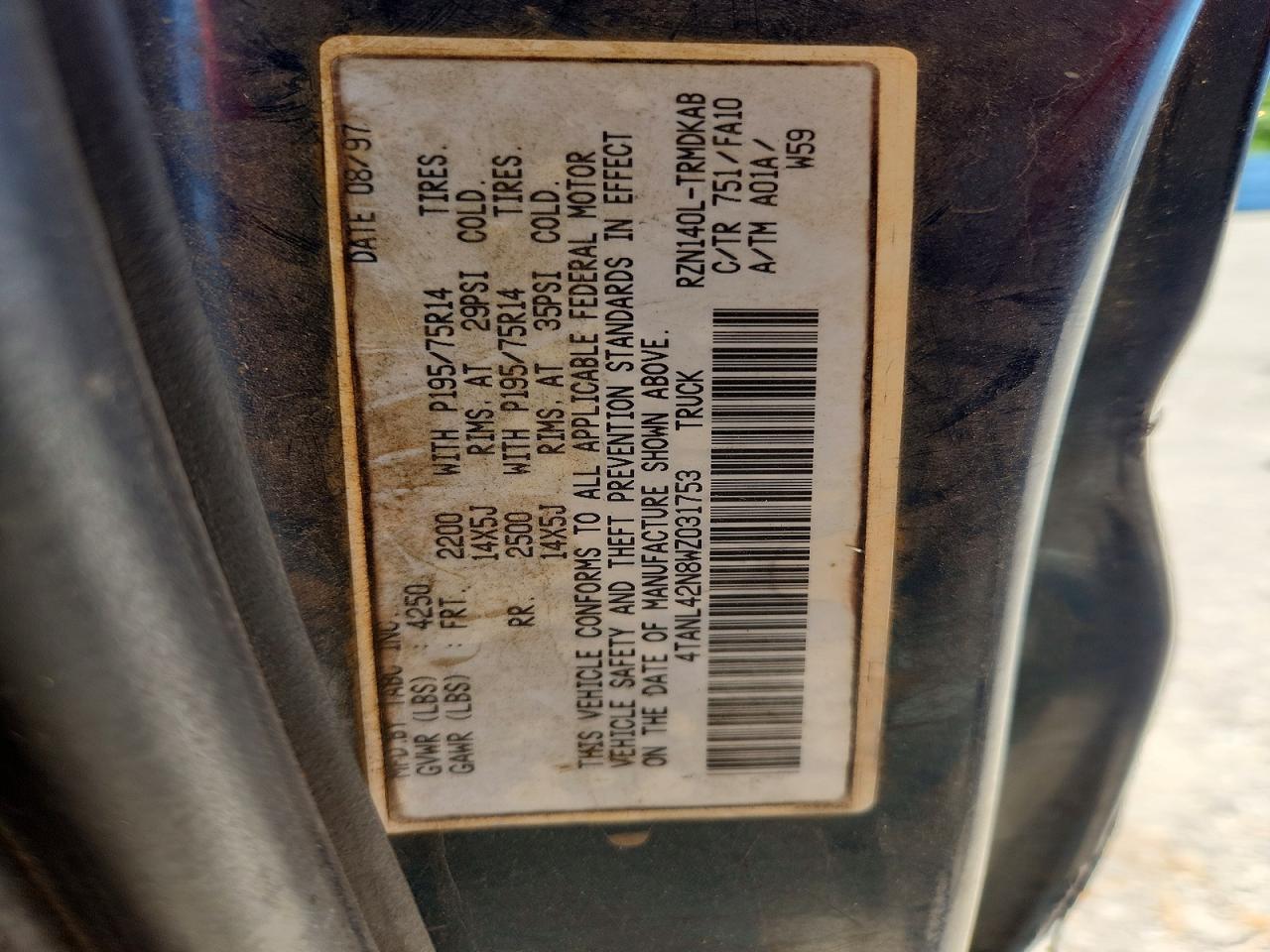 1998 Toyota Tacoma Base