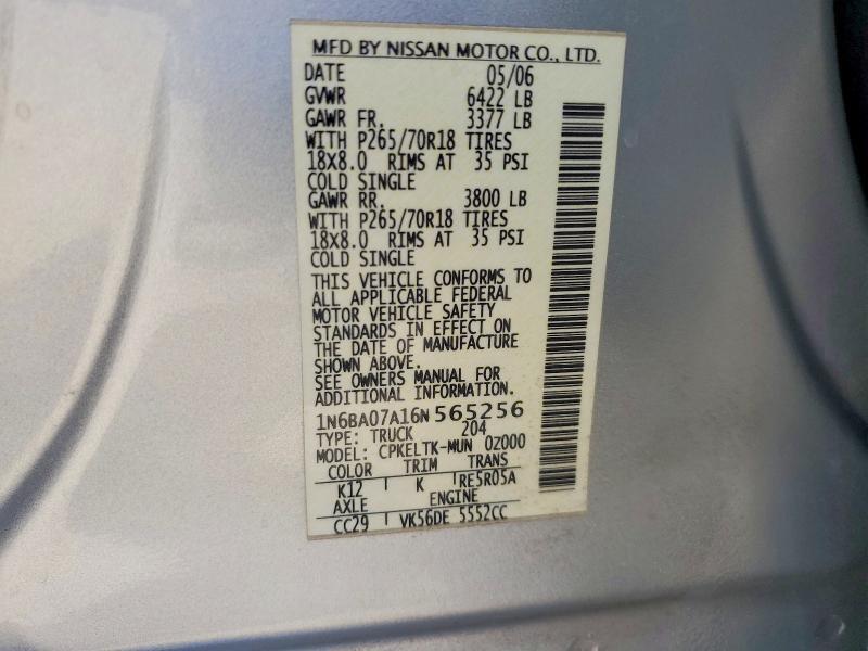 2006 Nissan Titan XE FFV