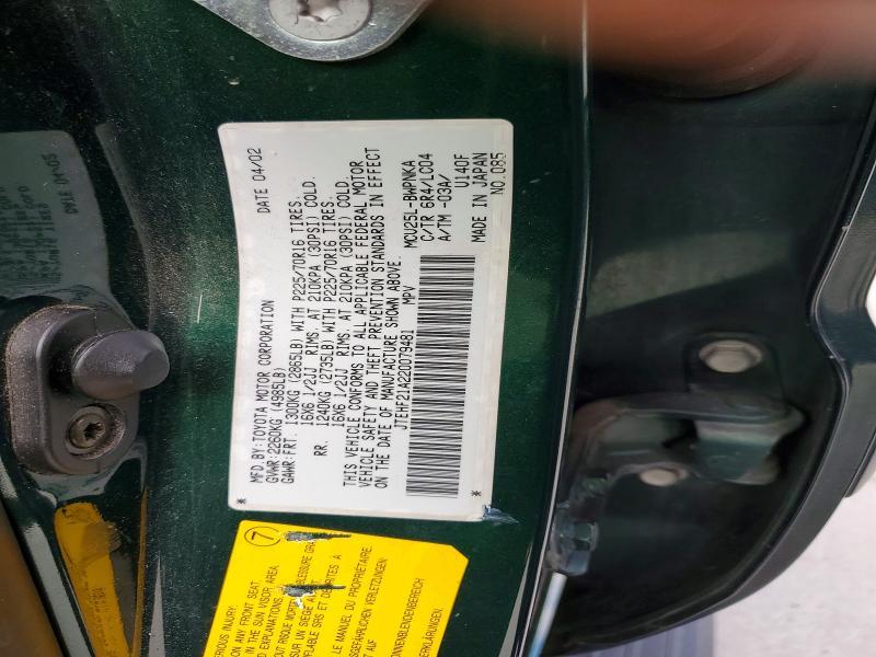 2002 Toyota Highlander Limited