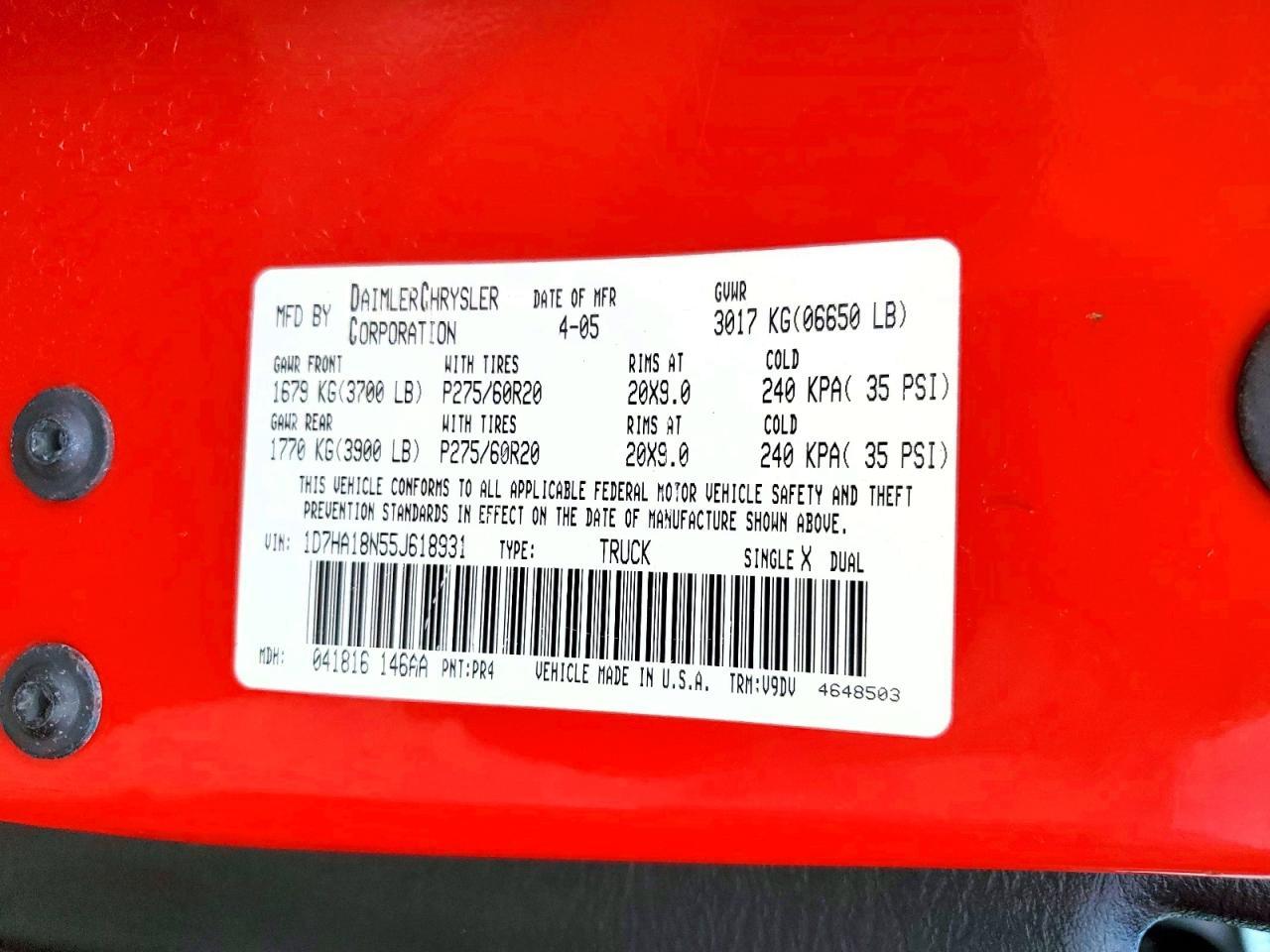 2005 Dodge RAM 1500 ST
