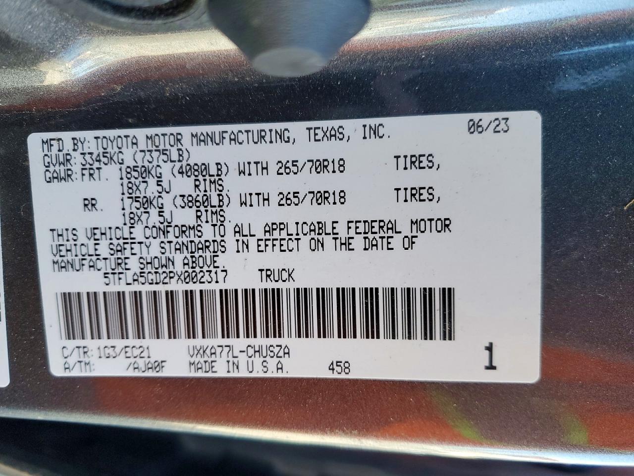 2023 Toyota Tundra SR5