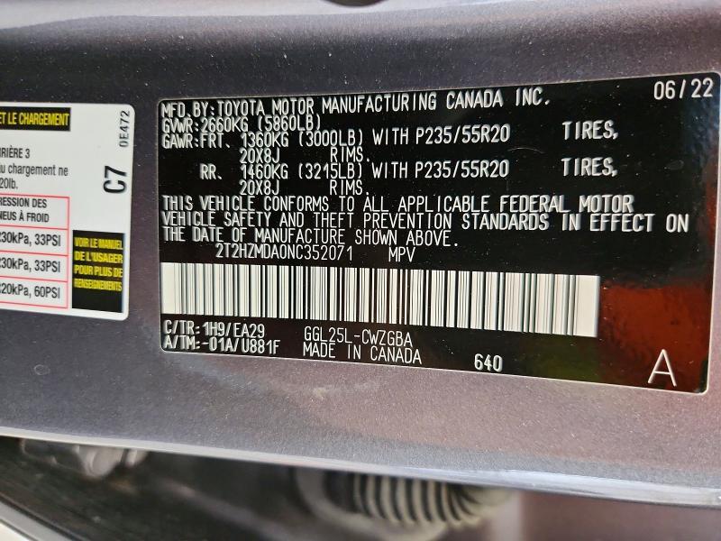 2022 Lexus Rx 350 Base