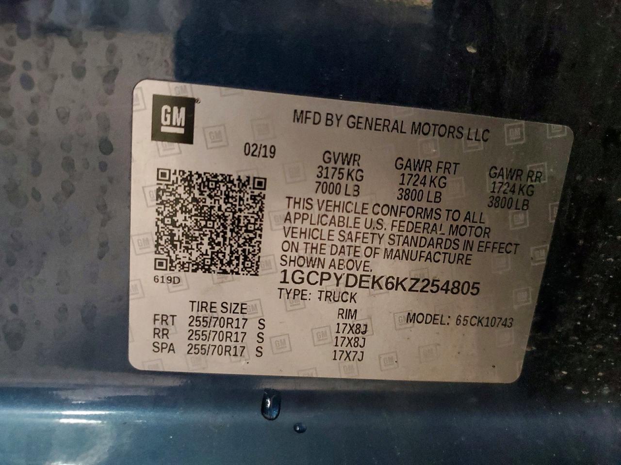 2019 Chevrolet Silverado K1500 LT