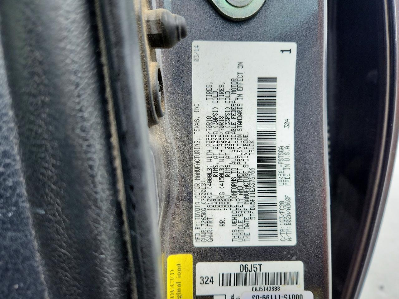 2014 Toyota Tundra SR5