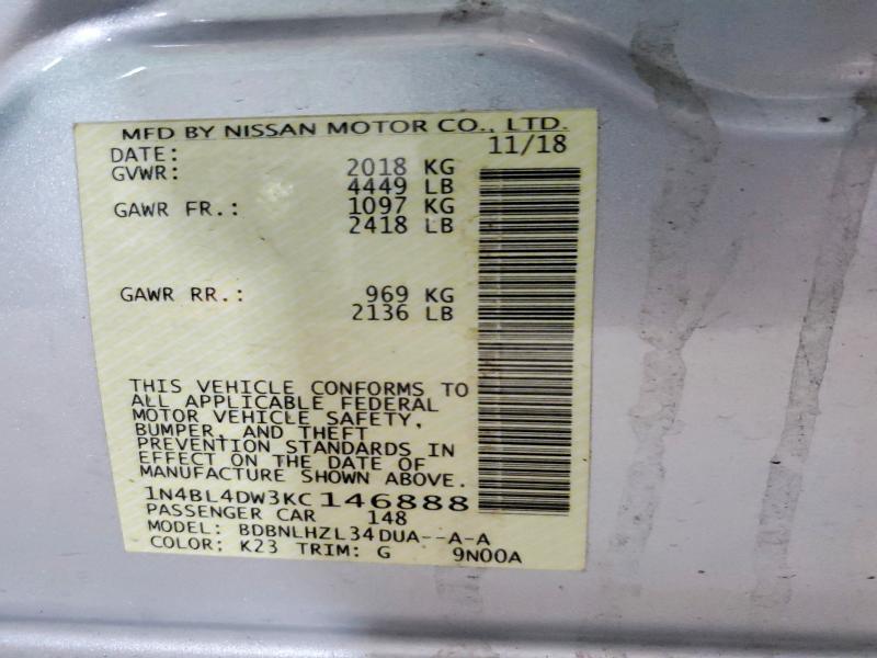 2019 Nissan Altima sv