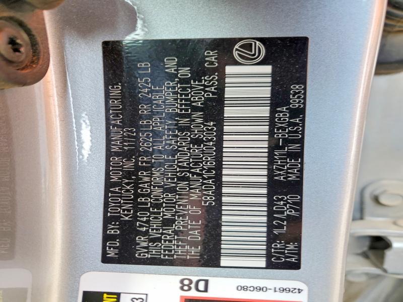 2024 Lexus Es 300h Base