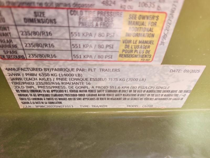 2025 Unknown 2025 FLT C620B Equipment Trailer