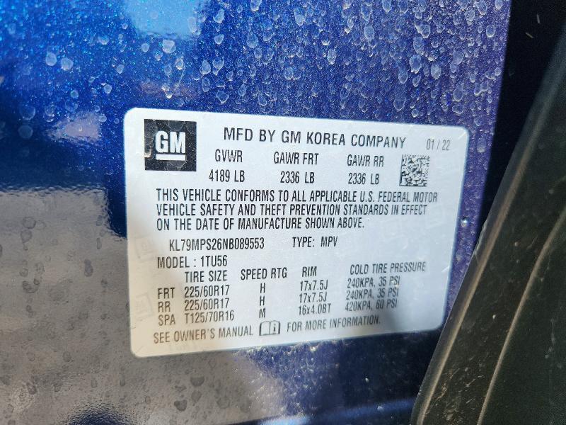 2022 Chevrolet Trailblazer lt