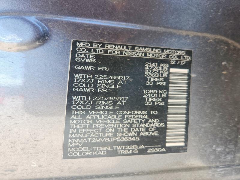 2018 Nissan Rogue sv