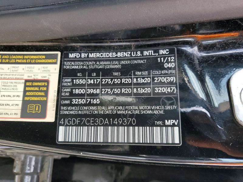 2013 Mercedes-Benz Gl 450 4matic