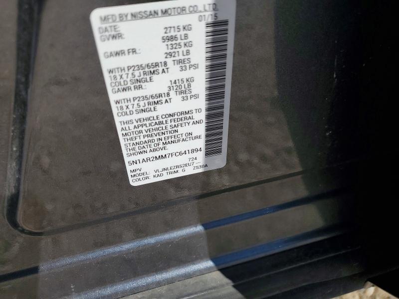 2015 Nissan Pathfinder sv