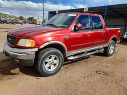 Salvage trucks for sale at Colorado Springs, CO auction: 2002 Ford F150 Supercrew