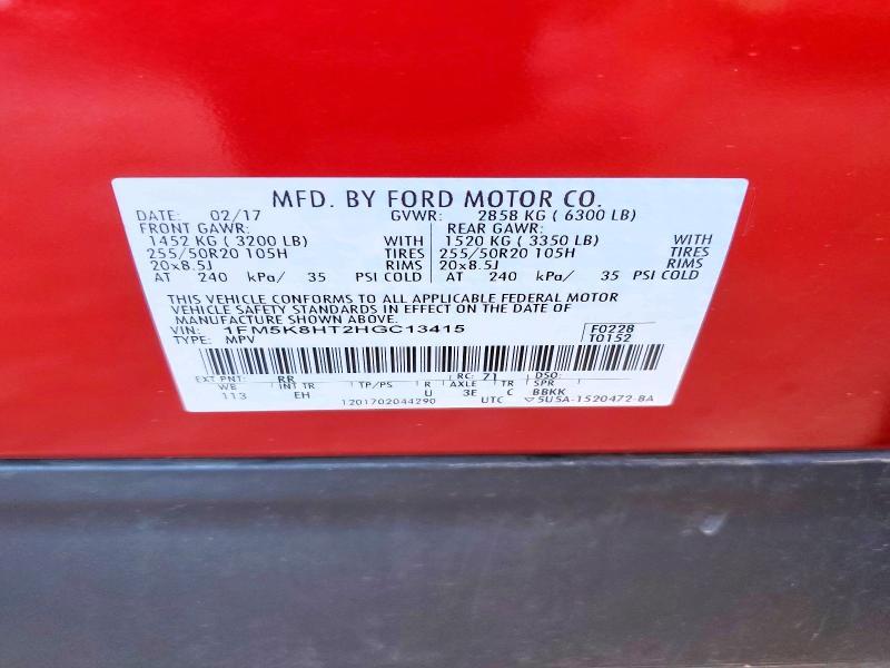 2017 Ford Explorer Platinum