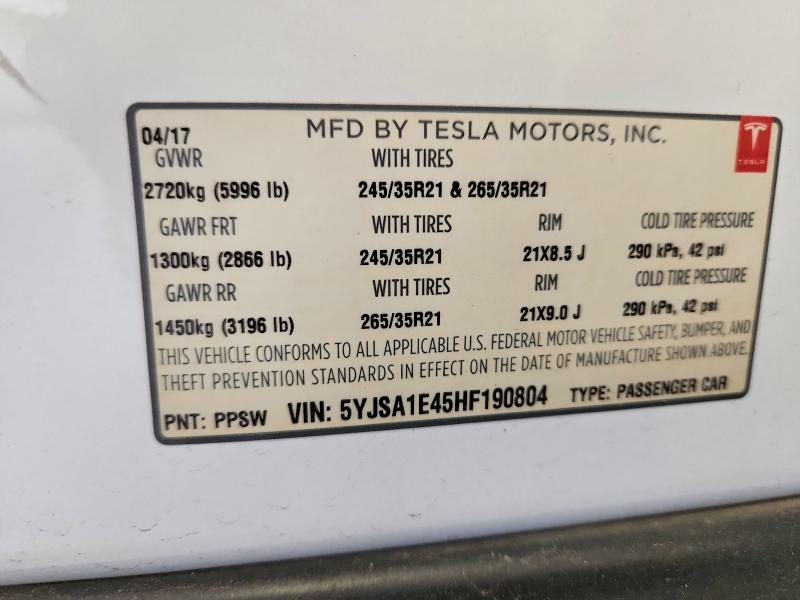 2017 Tesla Model s
