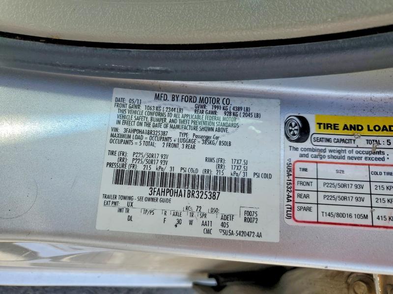 2011 Ford Fusion se