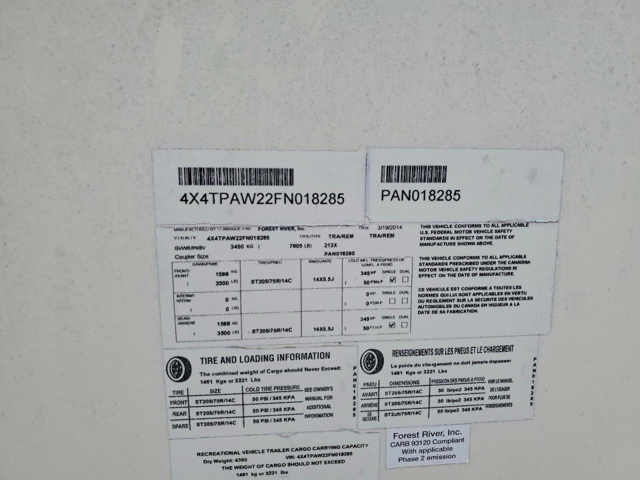 2015 Foresriver 2015 Forest River Solair Camper