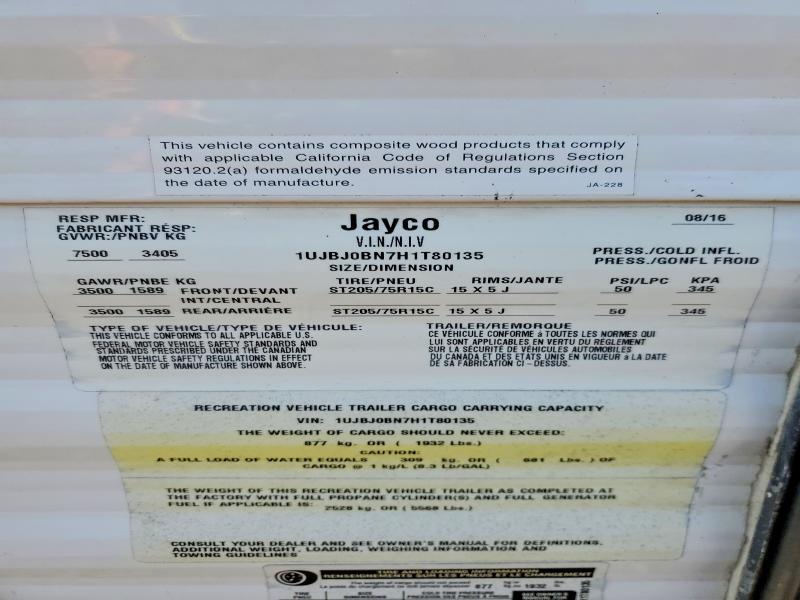 2017 Jayco Camper