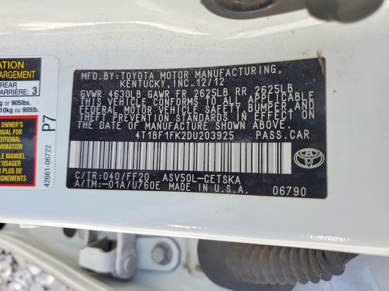 2013 Toyota Camry se
