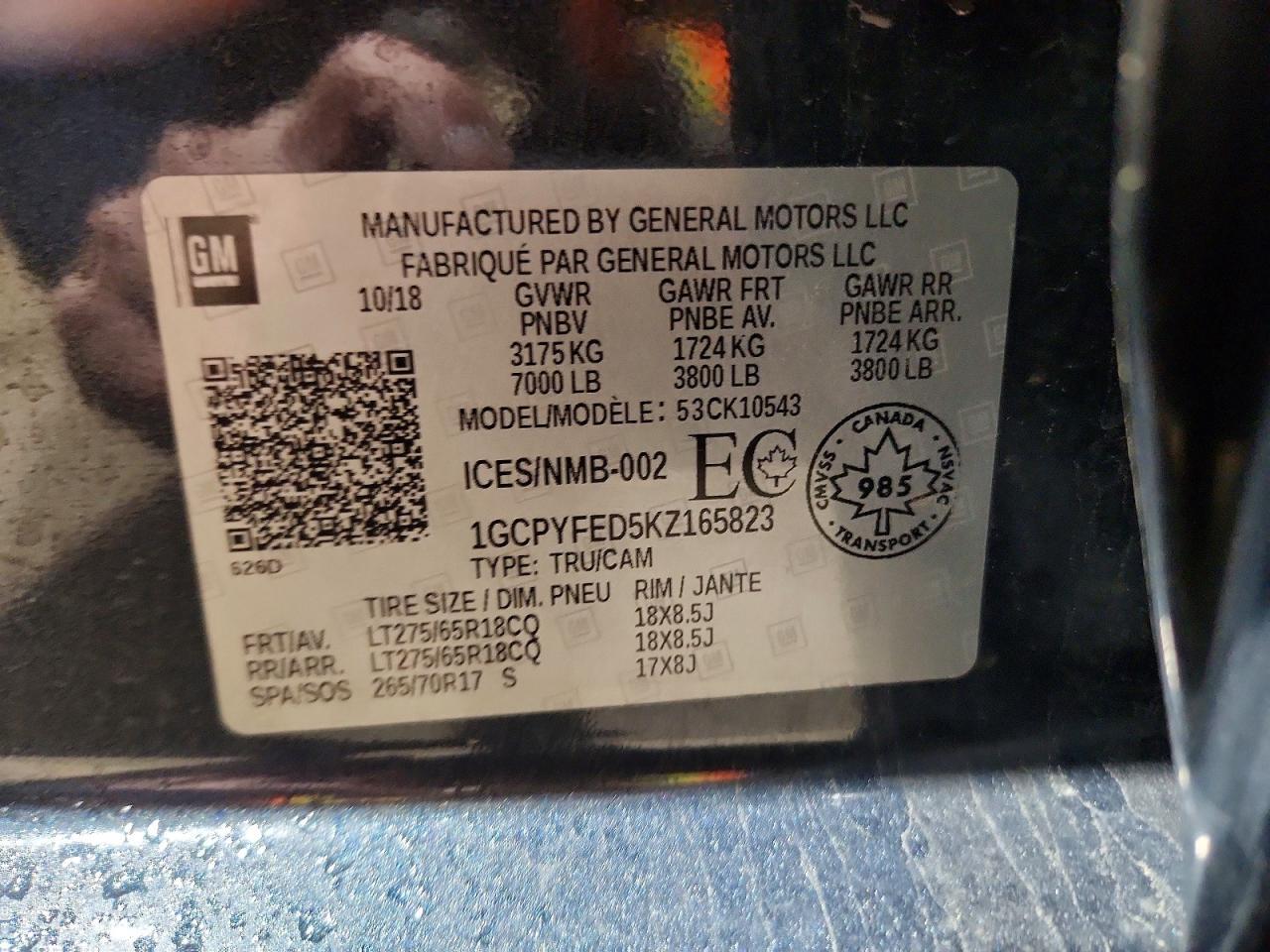 2019 Chevrolet Silverado K1500 LT Trail Boss