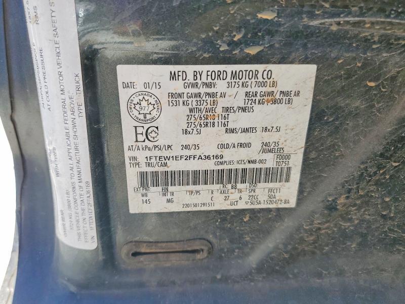 2015 Ford F150 Supercrew