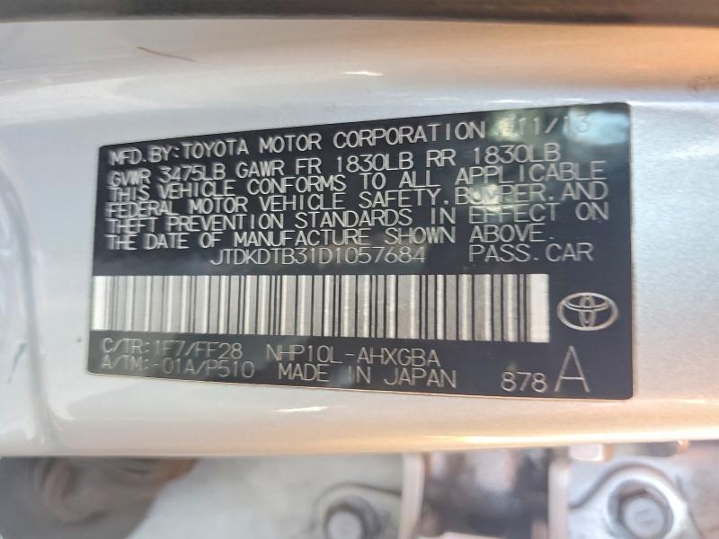 2013 Toyota Prius c Three