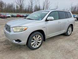 2008 Toyota Highlander Hybrid en venta en Leroy, NY