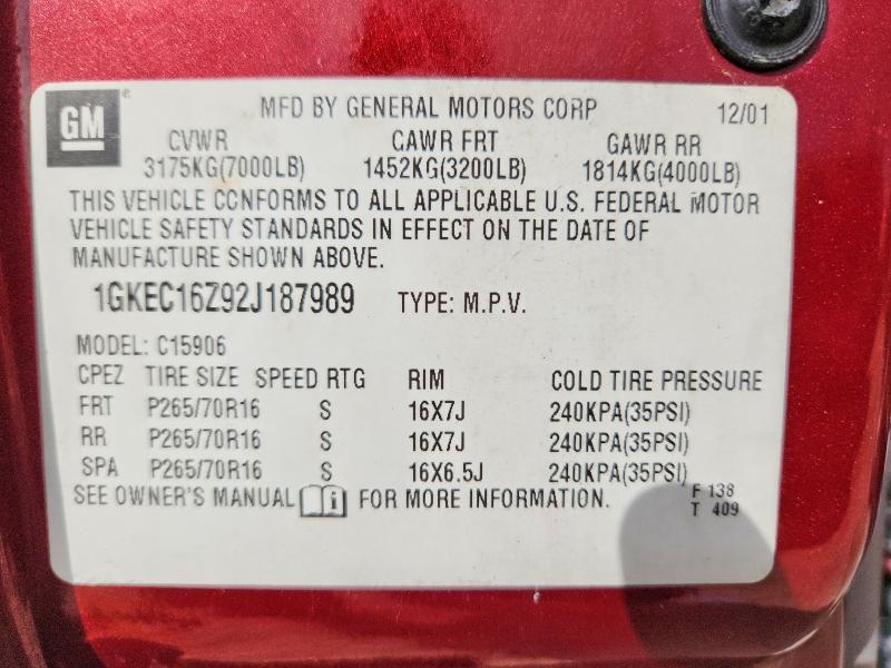 2002 GMC Yukon xl C1500