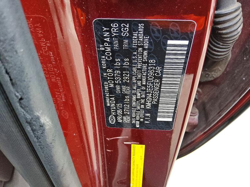 2015 Hyundai Genesis 3.8l