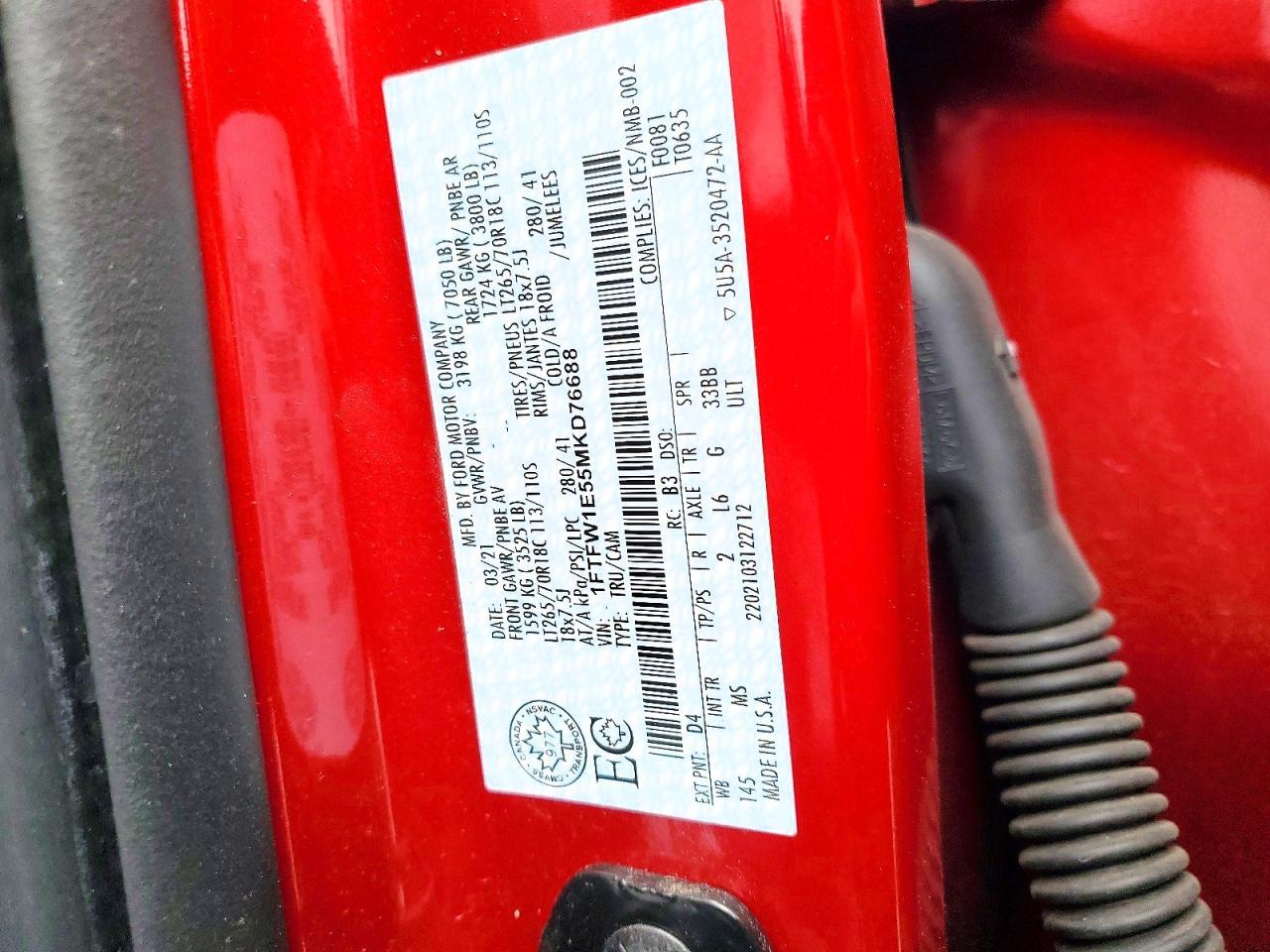 2021 Ford F150 Supercrew