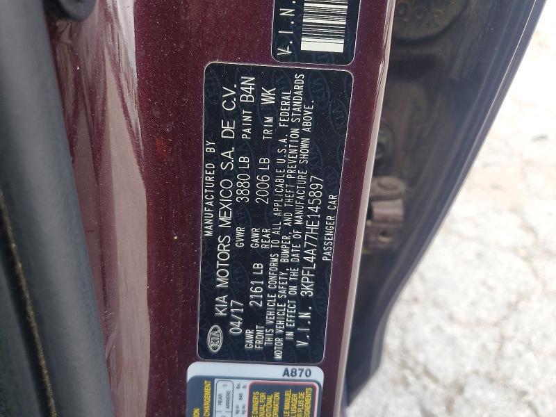 2017 KIA Forte lx