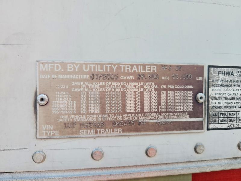 2016 Utility ITY Trailer-DRY Van Trailer