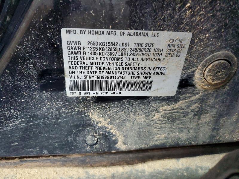 2016 Honda Pilot Touring