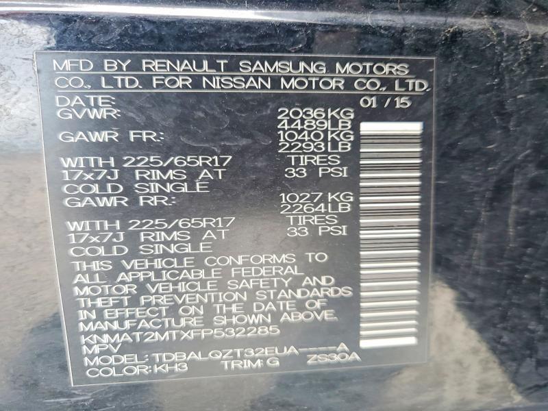 2015 Nissan Rogue sv