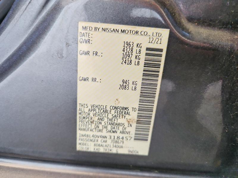 2022 Nissan Altima 2.5 sv