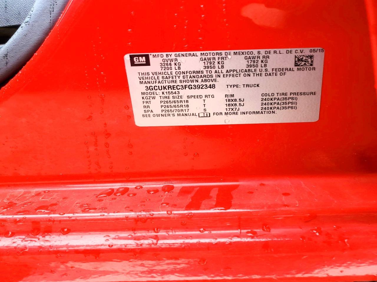 2015 Chevrolet Silverado K1500 LT