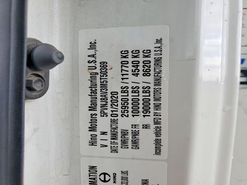 2021 Hino L6 BOX Truck