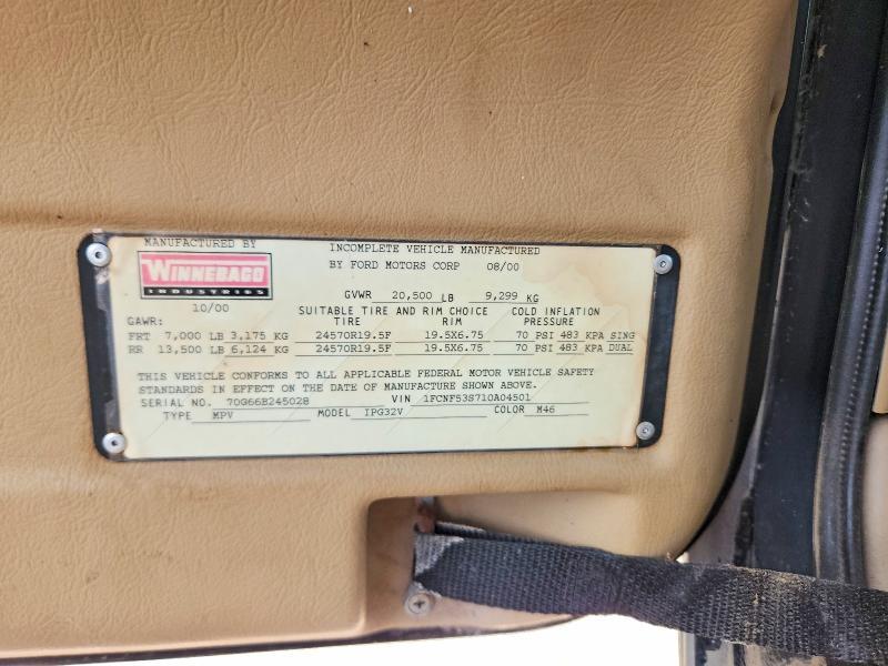 2001 Itasco 2001 Ford F550 Super Duty RV