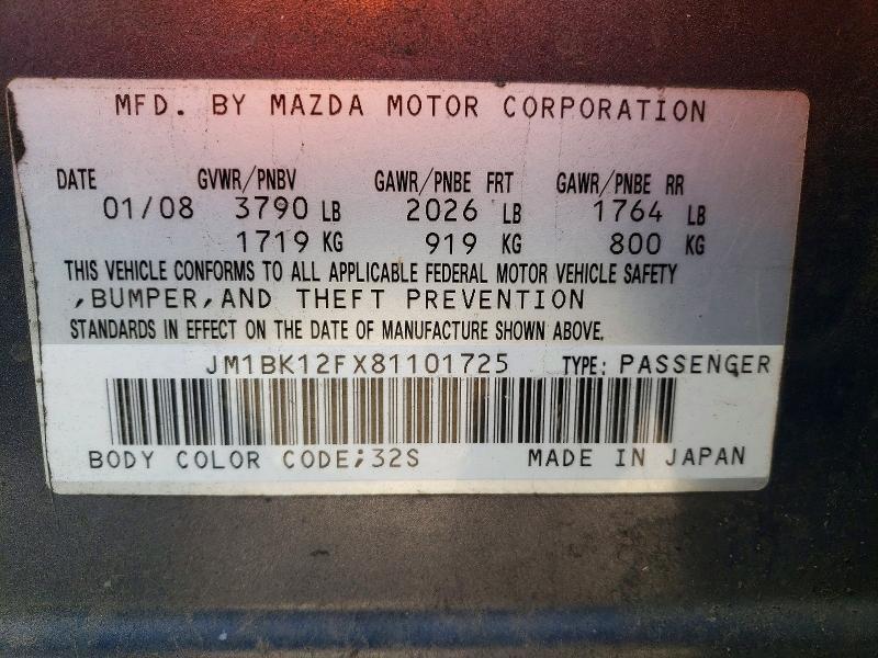 2008 Mazda 3 I