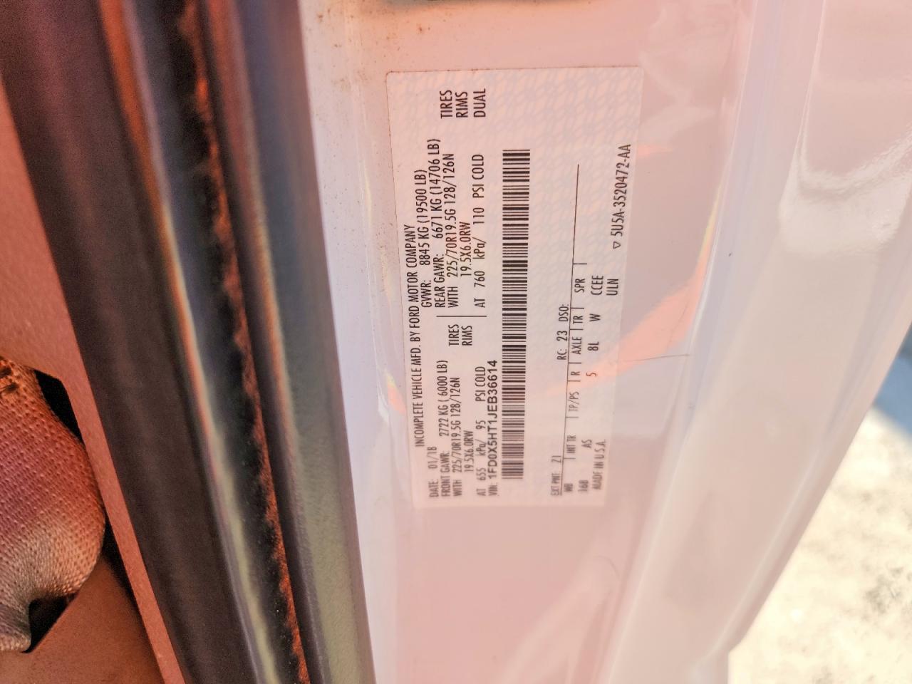 2018 Ford F550 Super Duty