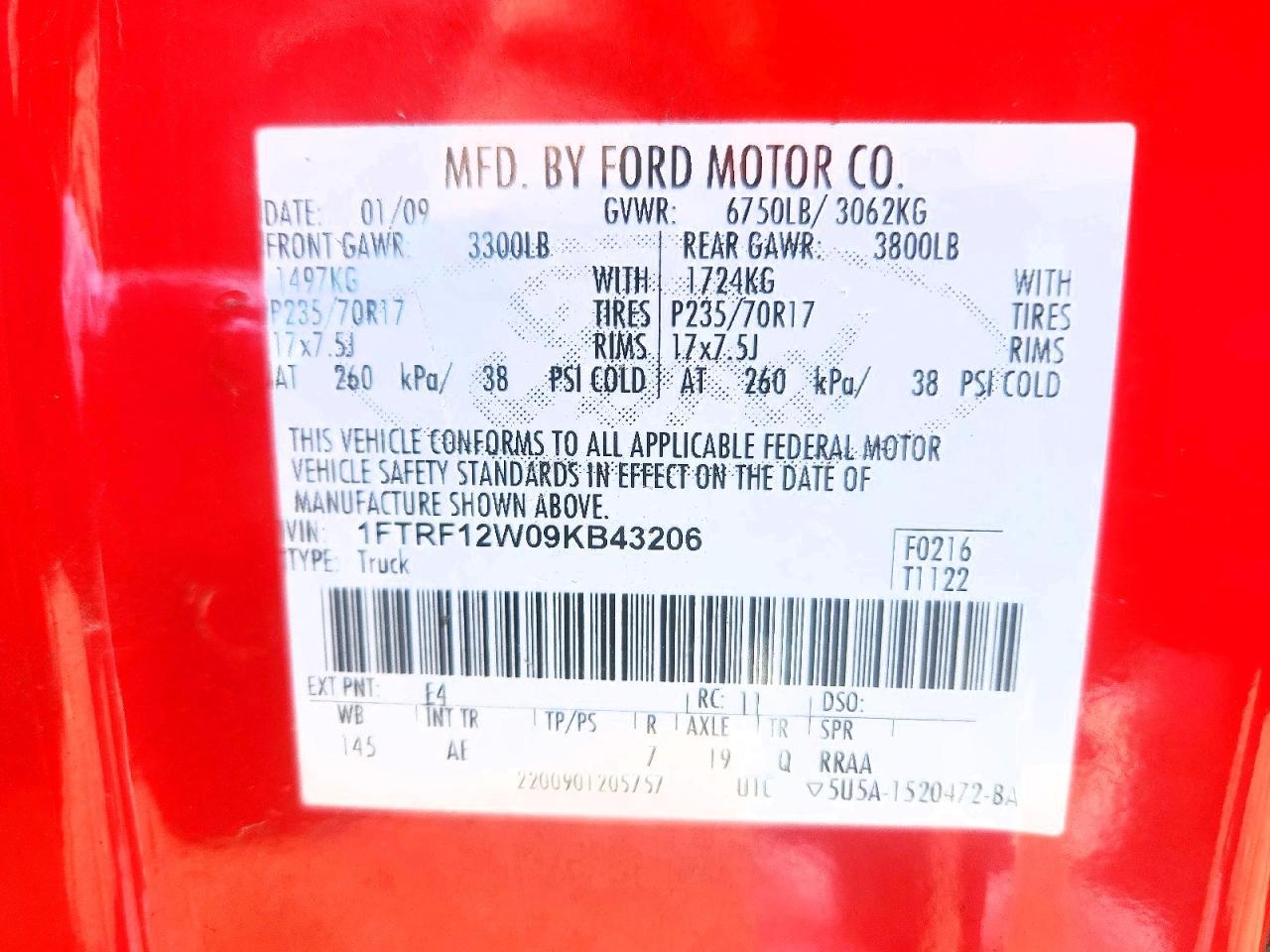 2009 Ford F150