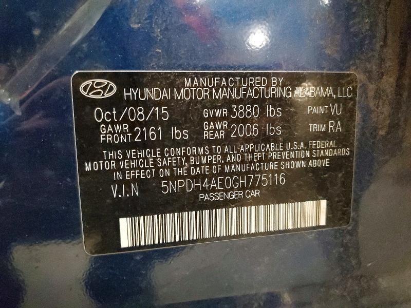 2016 Hyundai Elantra se