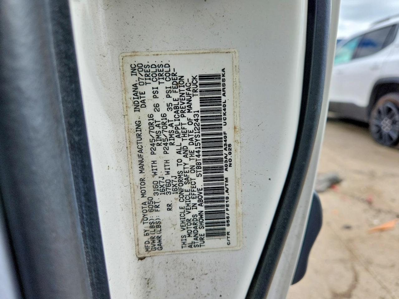 2000 Toyota Tundra SR5