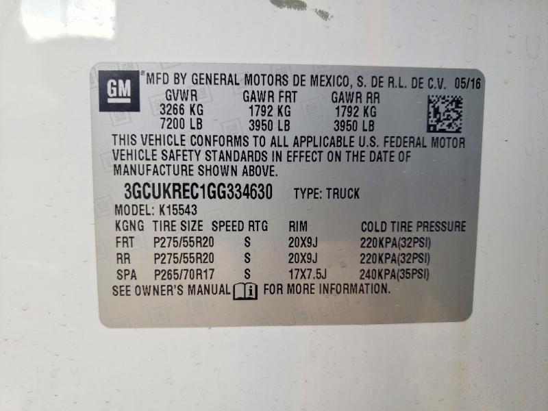 2016 Chevrolet Silverado K1500 LT