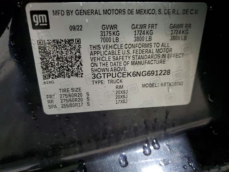 2022 GMC Sierra K1500 Elevation